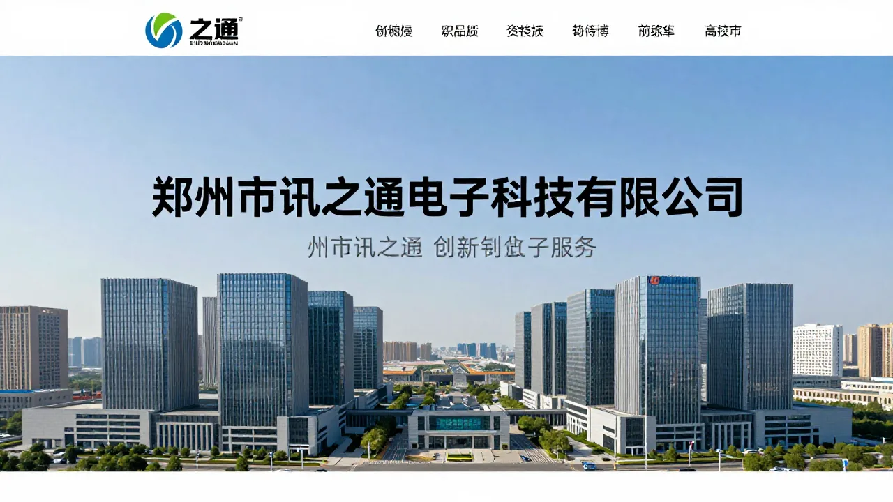 郑州市讯之通电子科技有限公司 首页主视觉